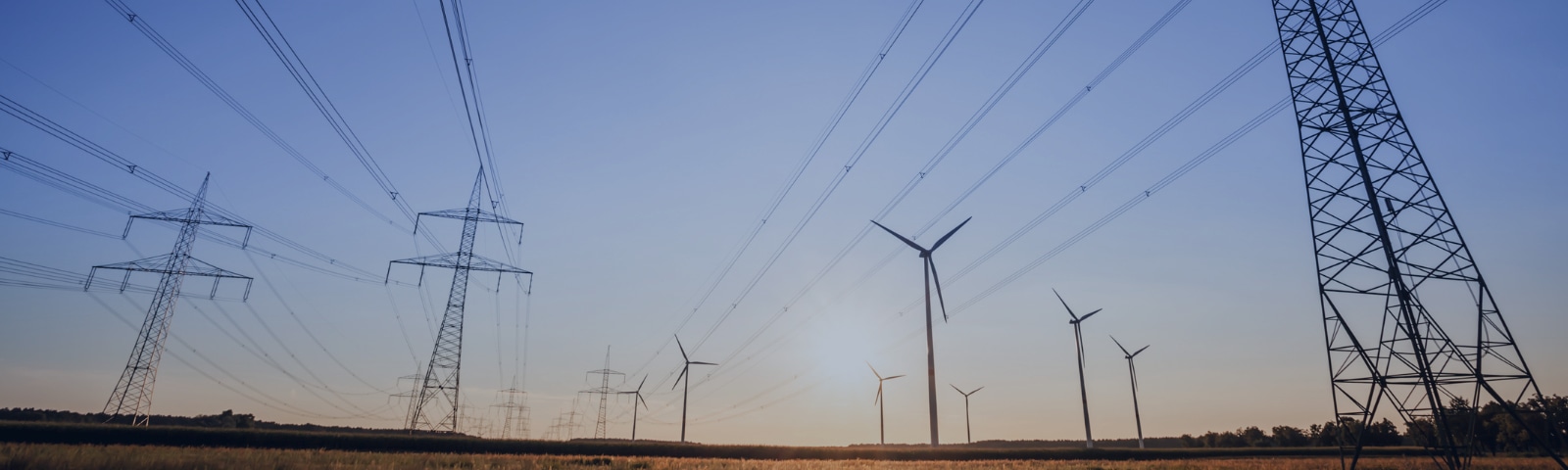 Windmills and electric lines