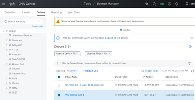 حالات إستخدام مركز Catalyst من Cisco