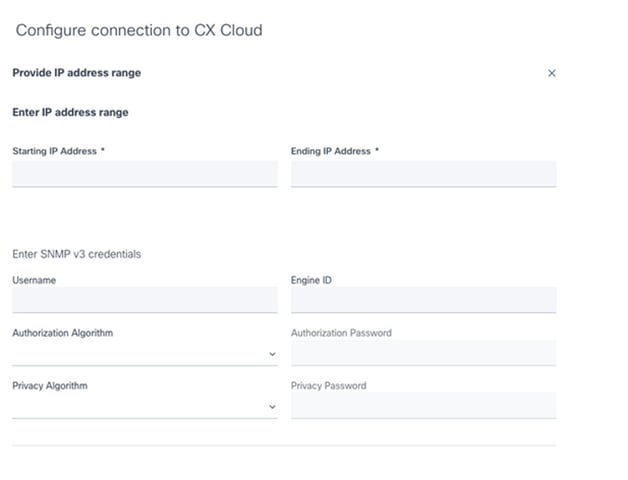 Credenciales de SNMP v3