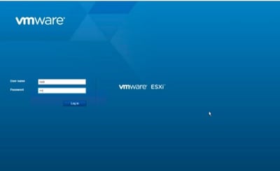 Connexion VMware ESXi