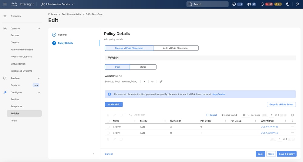 San Connectivity Policy