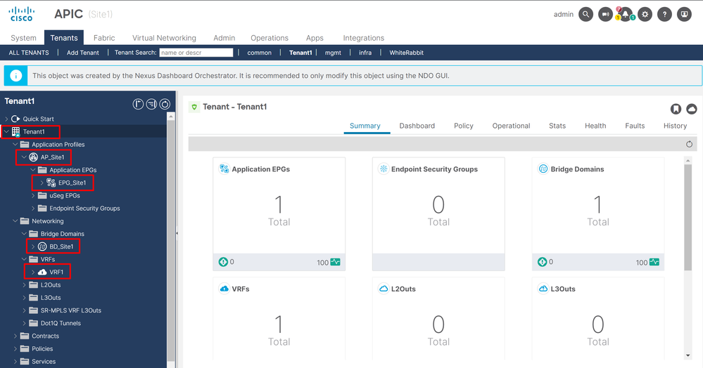 Validation de la configuration par l’interface graphique utilisateur.