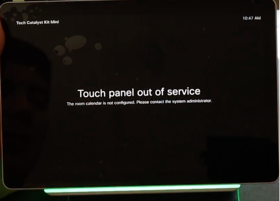 Touch Panel out of Service