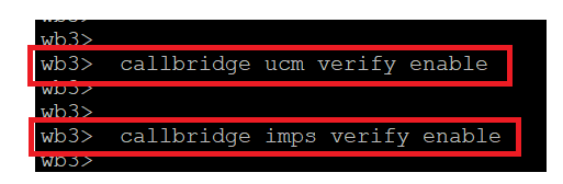 Verificação do certificado CUCM e CUPS pelo Callbridge