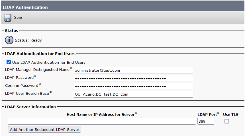 Configuration LDAP CUCM 3