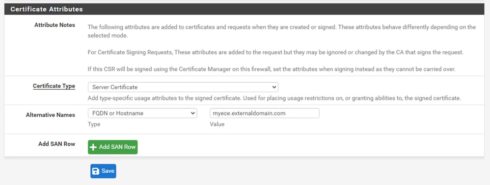 pfSense GUI - CSR Advanced