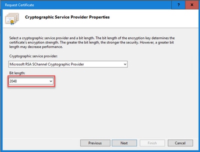 IIS Cryptographic Service Properties