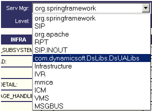 從伺服器選取com.dynamicsoft.DsLibs.DsUALibs。管理器選單