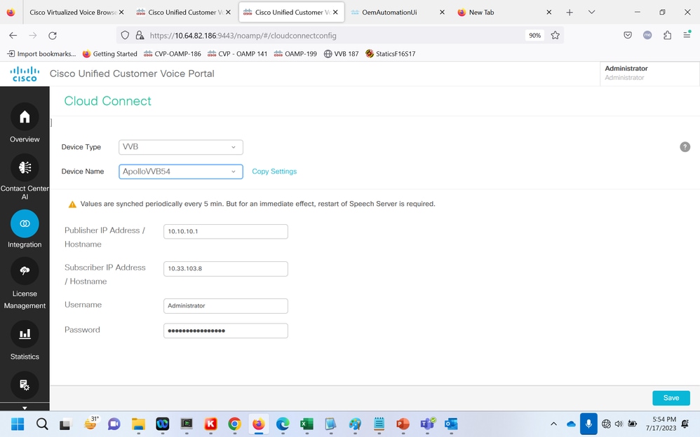 UCCE - CCE Admin Config - Cloud Connect 2