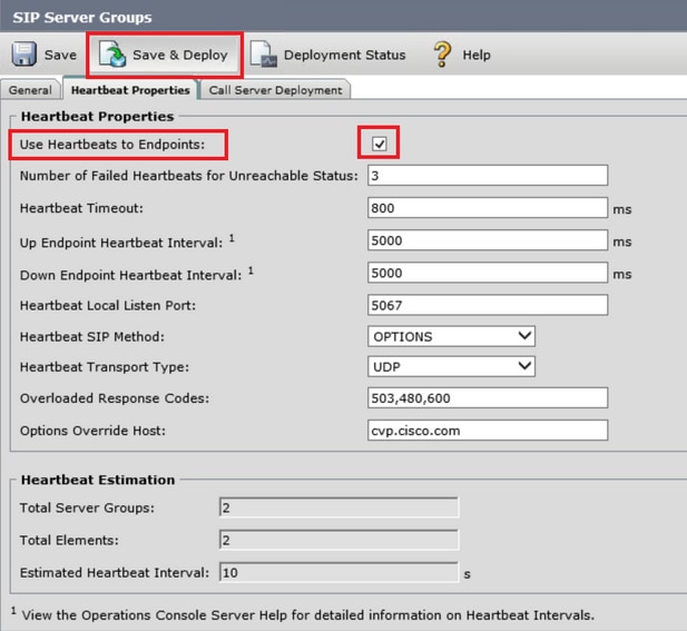 Use Heartbeats to Endpoints