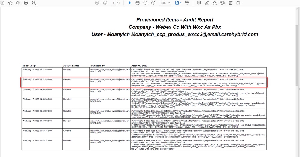 Check Audit Logs