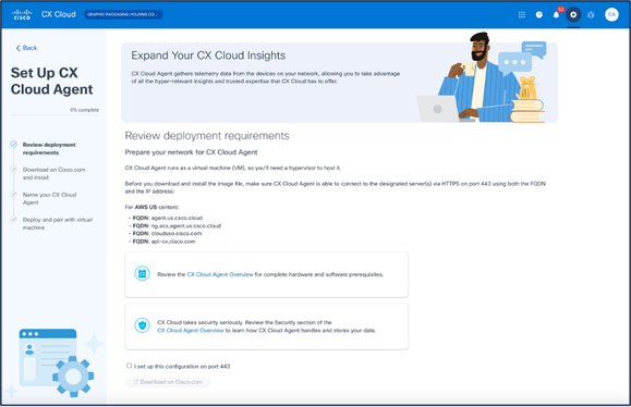 Configuration de CX Cloud Agent