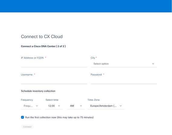 Connexion au cloud CX