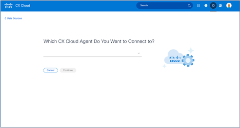 Sélectionnez CX Cloud Agent