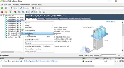 Editar configuración