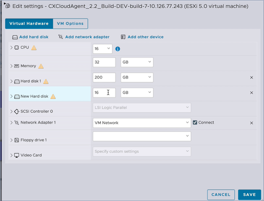 Editar configuración