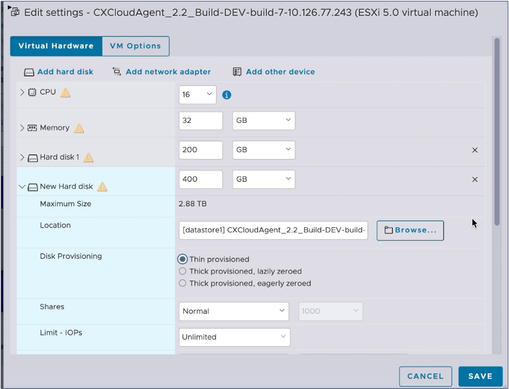 Editar configuración