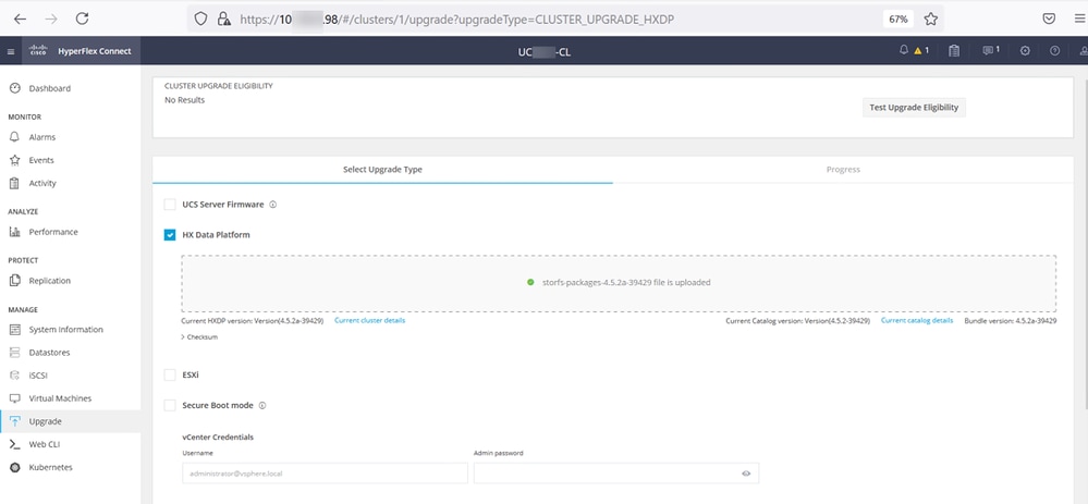 HX Connect Upgrade