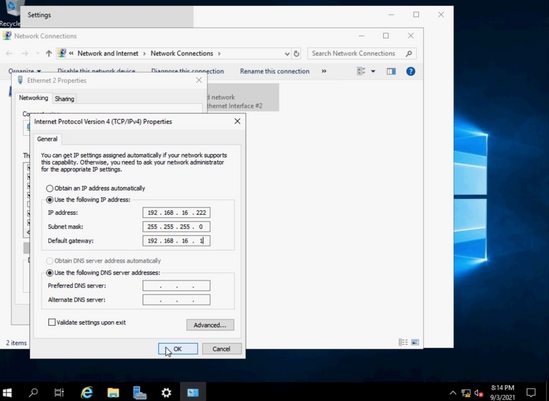 Boot from iscsi Target with MPIO - Enter static ip for second NIC