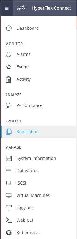 Opción de replicación