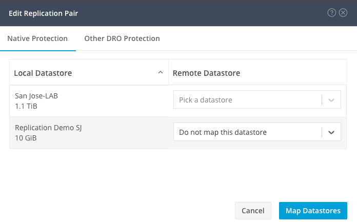 Unmap Datastores