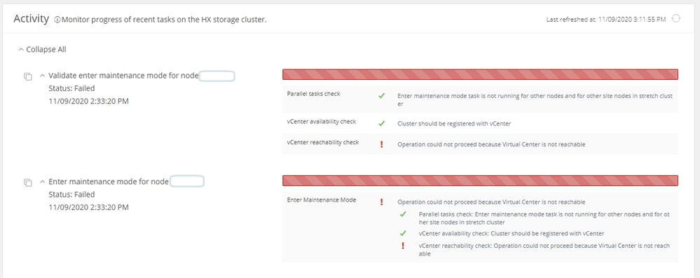 vCenter n'est pas accessible