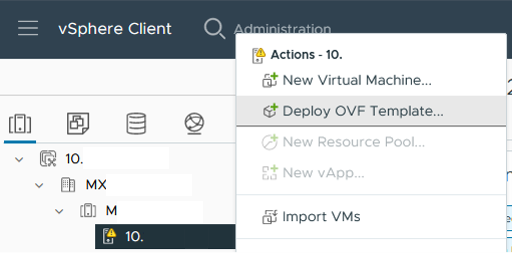 OVF-sjabloon implementeren