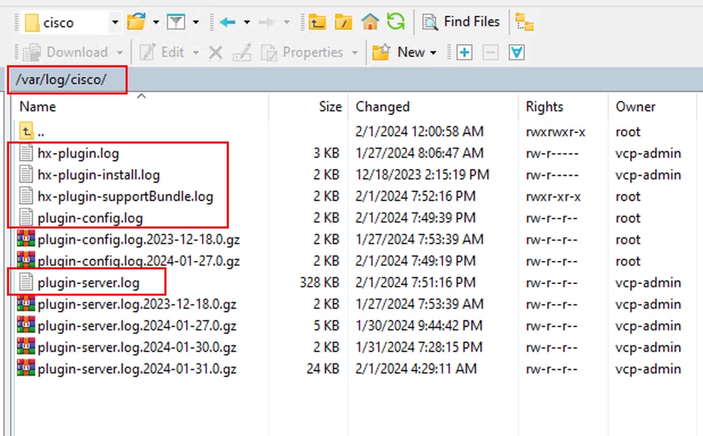 ubicación de registros de Cisco