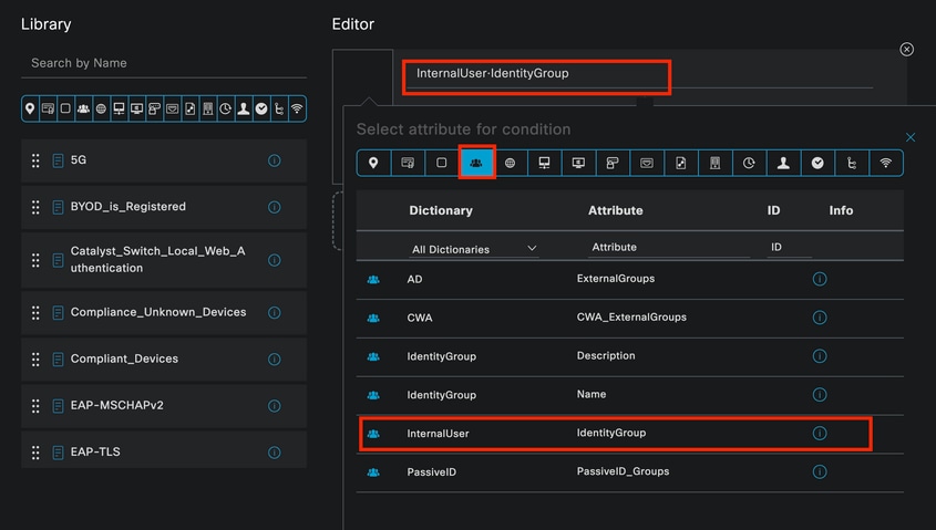 Condition Studio para la directiva de autorización