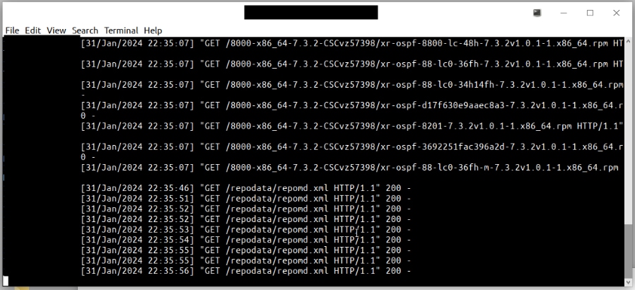 HTTP-serverlogbestanden van succesaanvragen