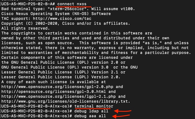 LDAP UCS set up CLI