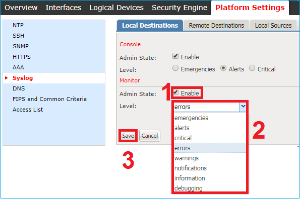 Platform Settings