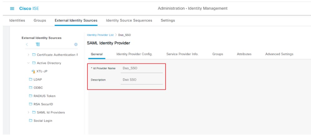 Configuración de la GUI de ISE SAML