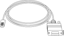 RJ-45 - DB-9 암