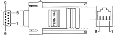 RJ-45-auf-DB-9-Adapter