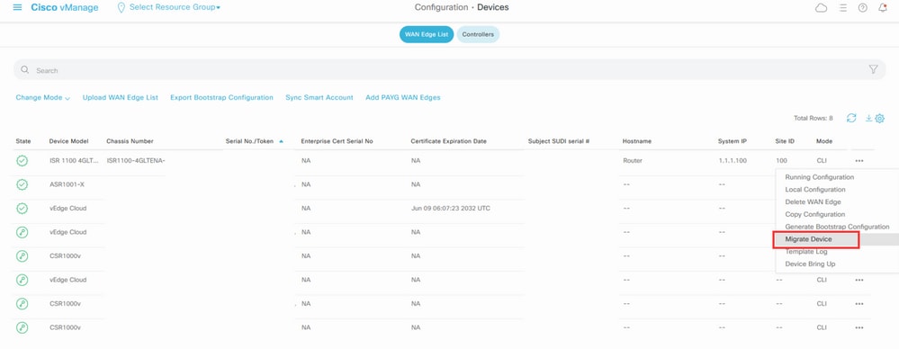 Device example migration process 2