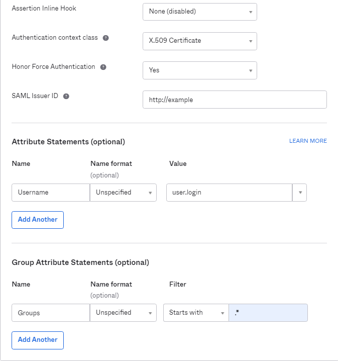 Configure SAML 3