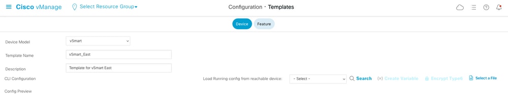 CLI Template Parameters