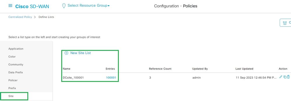 Modèle NAT d'interface VPN