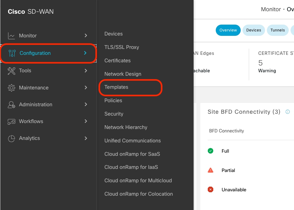 Accédez à Configuration, Modèles