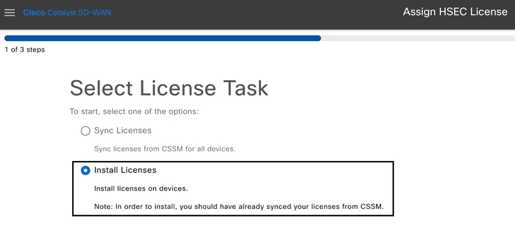 Install Licenses