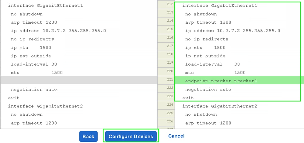 Selecione Configure Devices