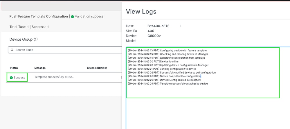 Exibir logs