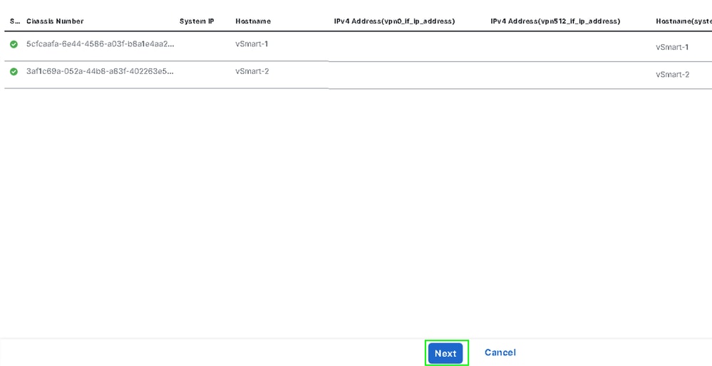 Clique em Avançar para verificar