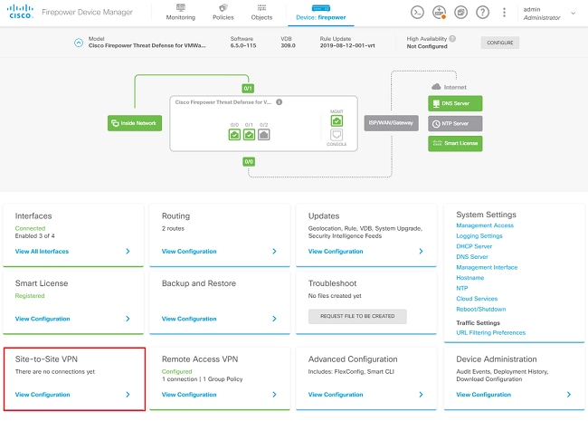 Configure Site-to-Site VPN