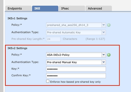 Configuración de IKEv2