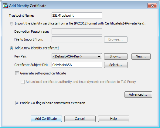 Ajouter un certificat d'identité - 1