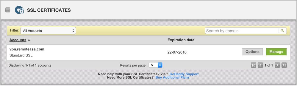 Manage SSL