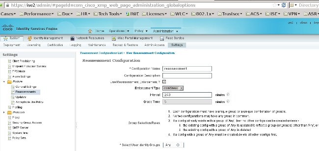 Reassessment Configuration