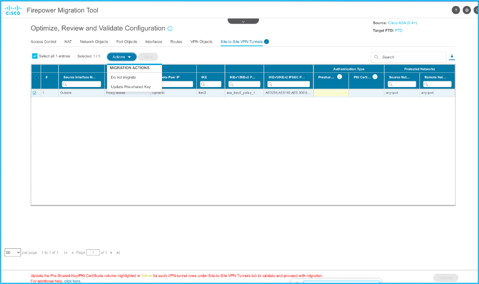 Updating Pre-Shared Key